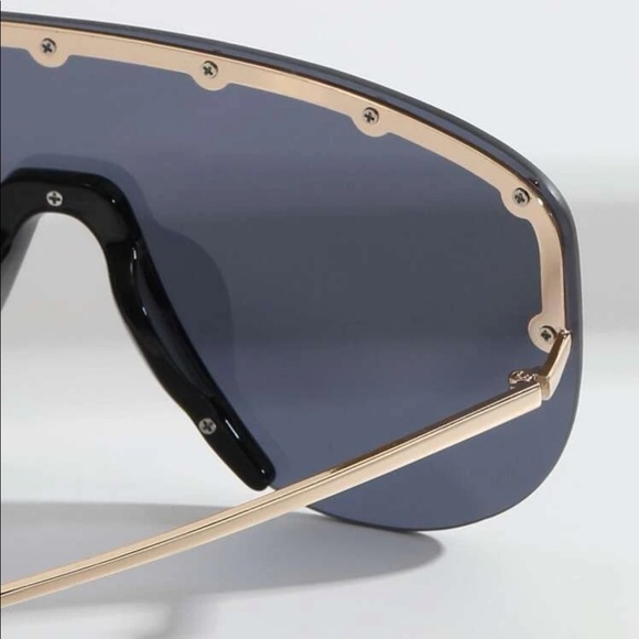 Gold Studded Aviator Sunglasses - Picture 5 of 7